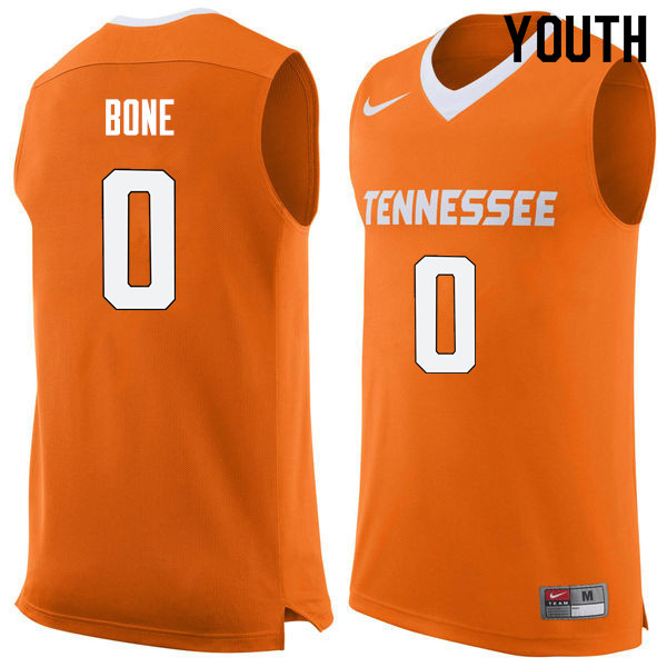 Youth #0 Jordan Bone Tennessee Volunteers College Basketball Jerseys Sale-Orange